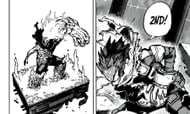 Deku activating the Second's Quirk (Image via Shueisha)
